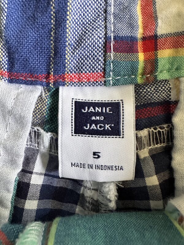 Janie & Jack Madras Shorts - Image 2