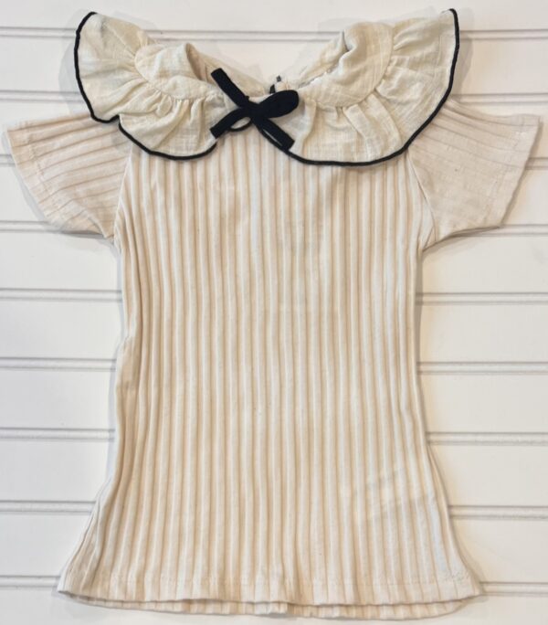 Zara Ruffled Collar Top