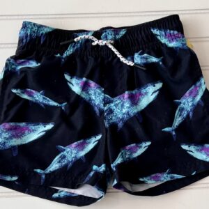 Art Class Shark Print Swim Trunks