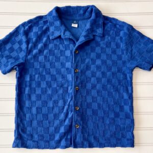 Old Navy Blue Terry Cloth Shirt
