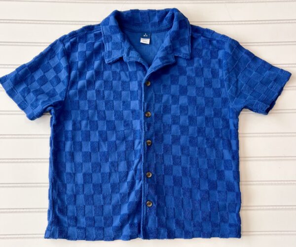 Old Navy Blue Terry Cloth Shirt