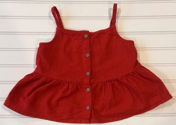 H&M Red Peplum Tank