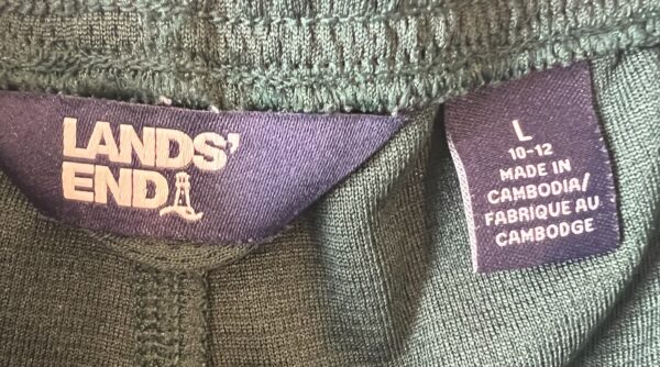 Lands End Green Shorts - Image 2