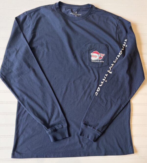 Vineyard Vines TEEN/DAD Longsleeve (Santa Whale)