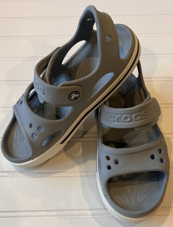 Gray Croc Sandals - Image 2