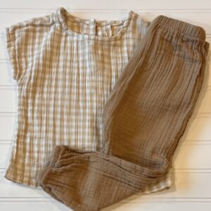 Baby Gap Tan Gauze Outfit