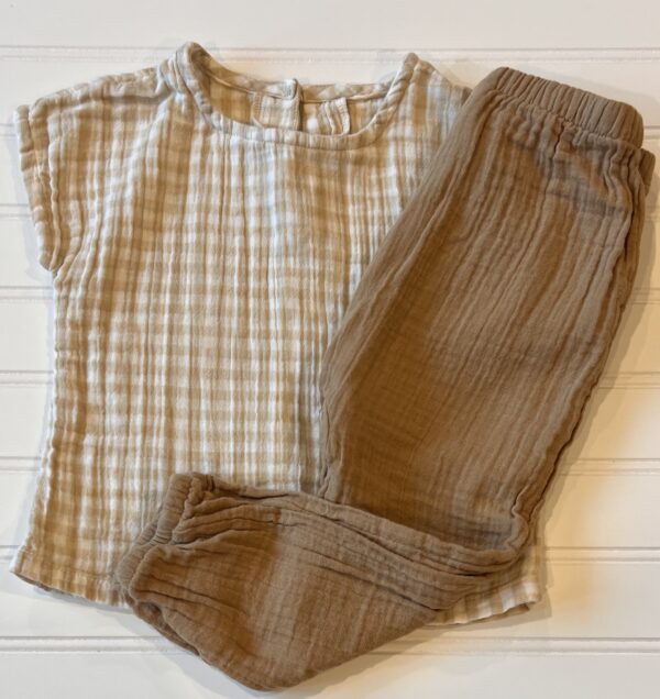 Baby Gap Tan Gauze Outfit