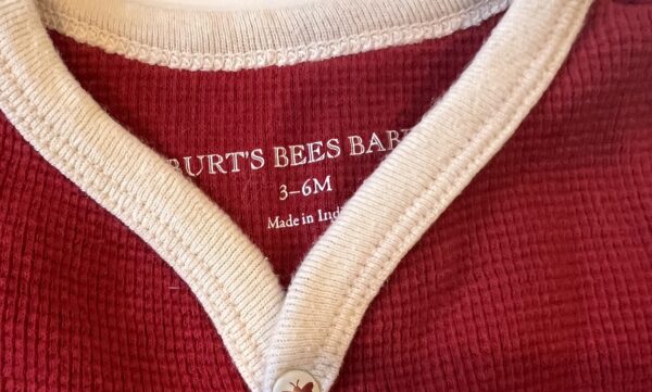 Burt’s Bees Red Thermal Pajamas - Image 2