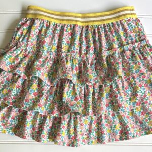 Boden Floral Tiered Skirt