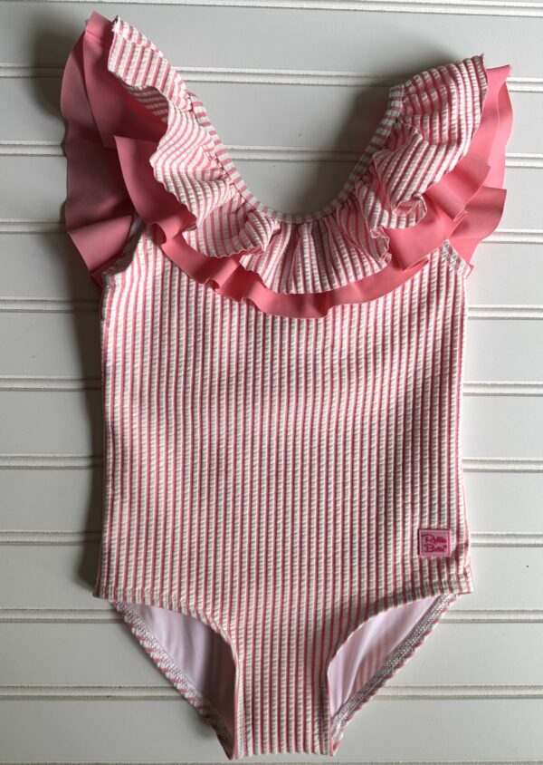Rufflebutts Seersucker Scoopback Swimsuit