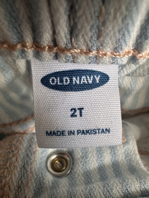 Old Navy Striped Denim Shorts - Image 2