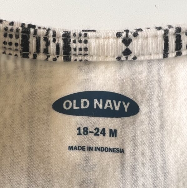 Old Navy Romper (Black & White) - Image 2