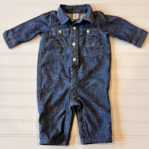 Gap Lined Chambray Romper