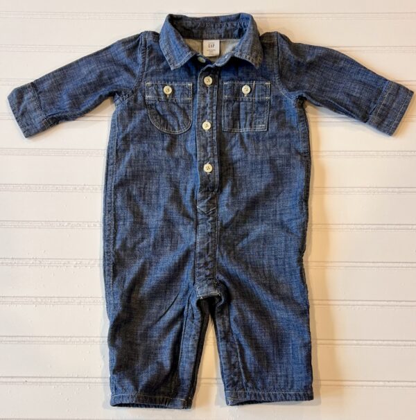 Gap Lined Chambray Romper