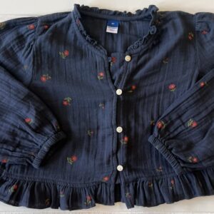 Old Navy Navy Floral Top