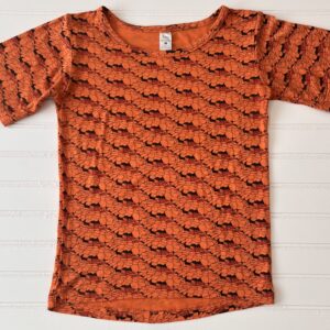 Kate Quinn Bamboo Orange Floral Short Sleeve