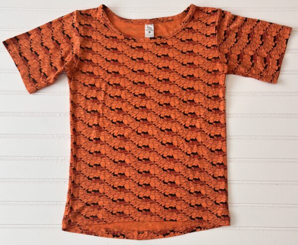 Kate Quinn Bamboo Orange Floral Short Sleeve