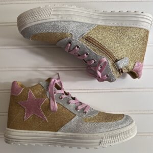 Naturino Glitter High Top Sneakers