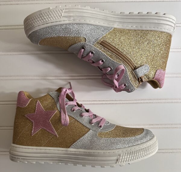 Naturino Glitter High Top Sneakers