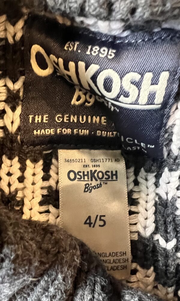 Osh Kosh Gray Snowflake Sweater - Image 2