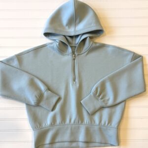 Hollister Cropped 3/4 Zip Hoodie