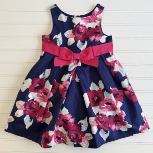 Janie & Jack Floral Sateen Dress