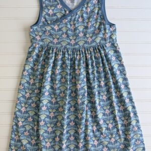 Tea Floral Faux-Wrap Dress