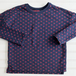 Primary Heart-Print Sweatshirt
