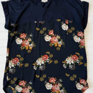 Mama Mason & Belle Mixed Material Blouse