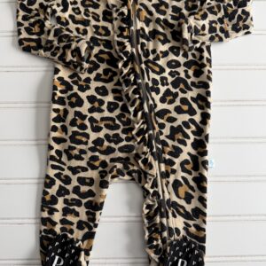 Posh Peanut Footie Ruffled Zippered One Piece