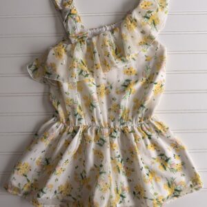 Mayoral Girls Ivory Floral Romper