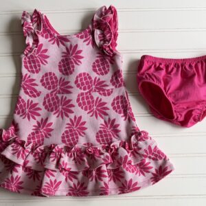 Janie & Jack Pineapple Dress with Diaper Cover