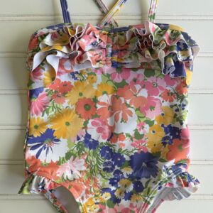 Janie and Jack Floral Ruffle Swimsuit
