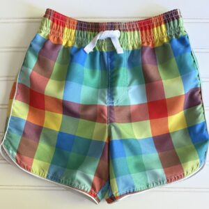 Hanna Andersson Plaid Swim Trunks