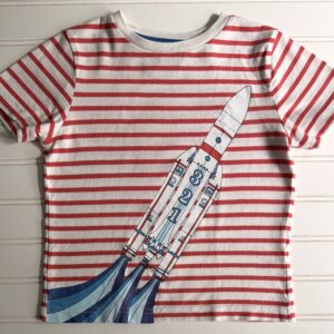 Mini-Boden Rocket Ship Tee