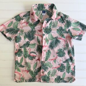 Old Navy Flamingo Button Down