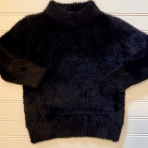 Opal Black Fuzzy Sweater